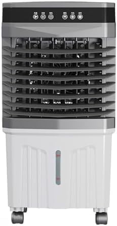 GENERIC 1800CFM Refroidisseur D'air évaporatif Portable Avec 12H Minuterie, Packs De Glace, 3 Vitesses, Oscillation à 120 °, Murmure Silencieux Pour L'utilisation De Garage De Bureau à Domicile