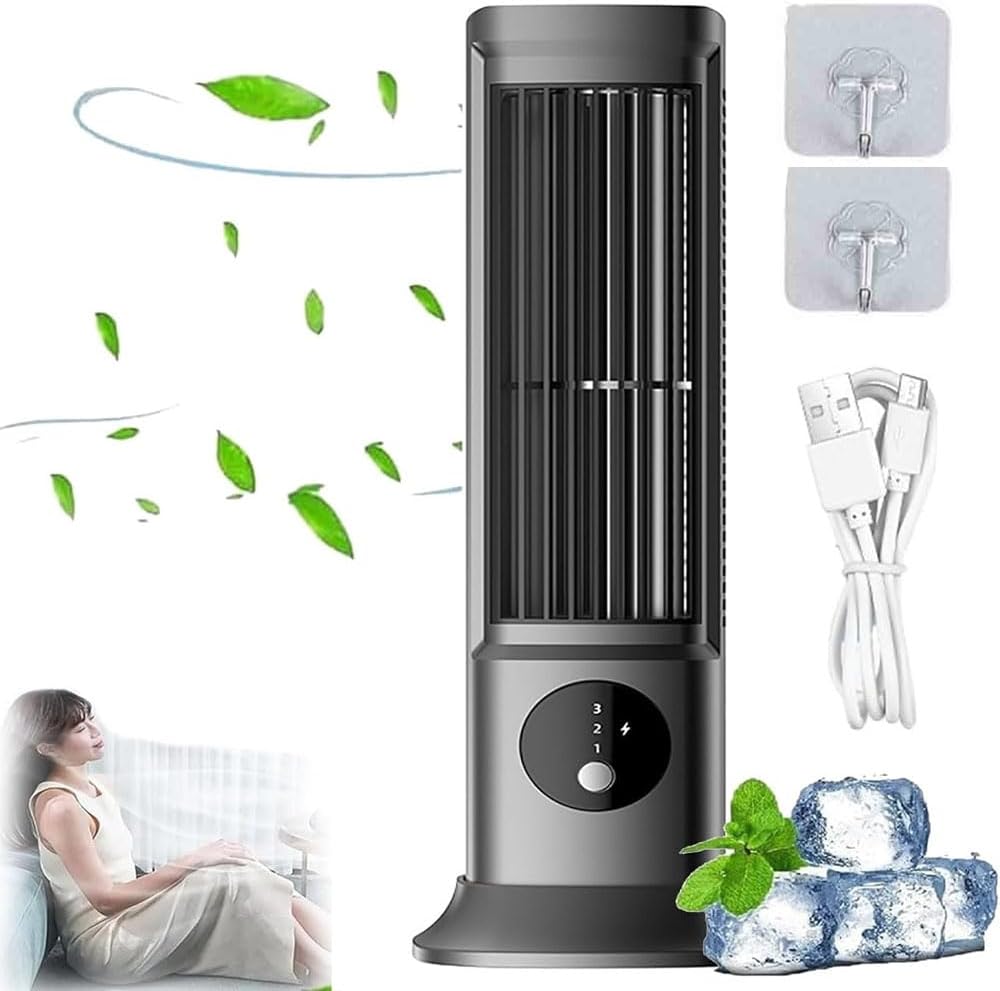 Coldeez Cooling Ace 5.0,Coldeez Cooling Ace Air Conditioner,Portable Air Conditioner,Cooling Ace With 3 Speeds, For Bedroom Office Bathroom (White)