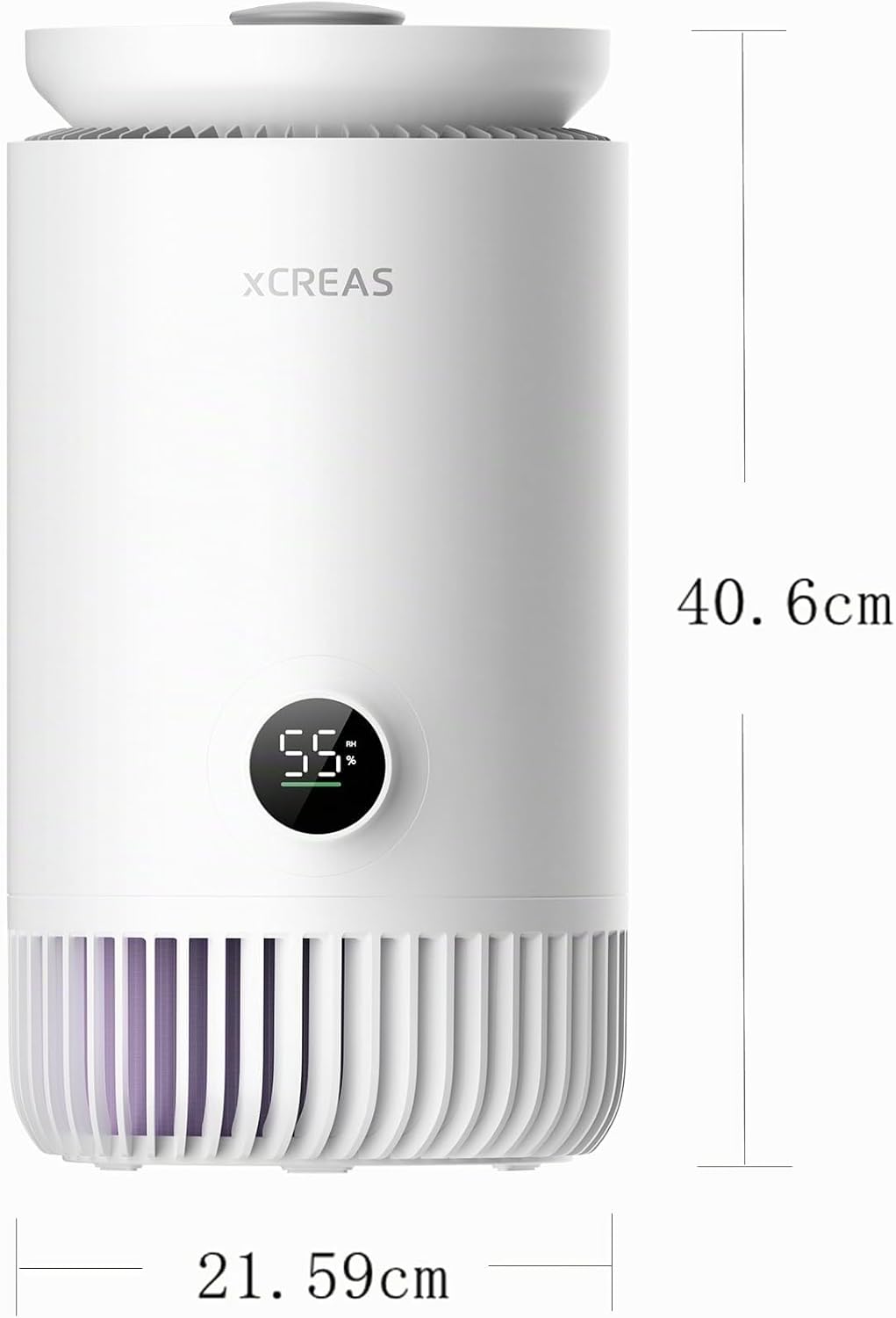 Humidificateur D'air 2-en-1 Avec Purificateur – Performance D'humidification Hygiénique Pour Pièce Jusqu'à 20 M², Réservoir 3L, 400 Ml/h – Filtre HEPA NanoProtect + Filtre à Charbon Actif