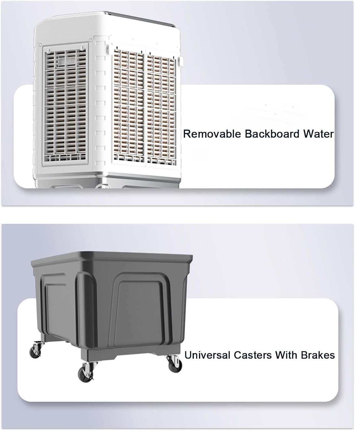 Grand Ventilateur à Air Conditioner, Climatiseur Avec 3 Vitesses De Ventilation, Climatiseur Sans Unité ExtéRieure Et éConome En éNergie, Climatiseur Pour Usage Domestique Ou Commercial