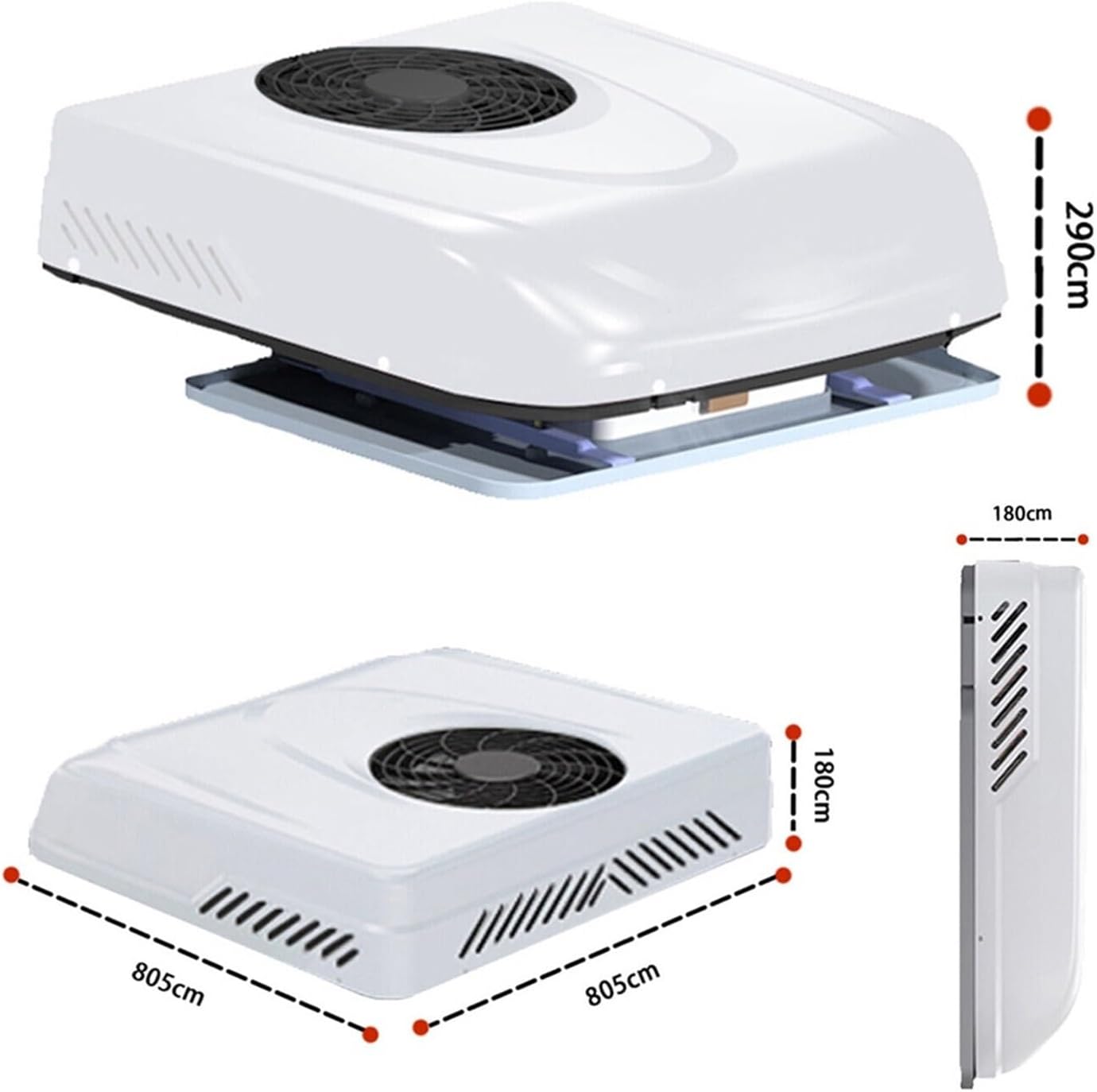 Climatiseur De Toit 12 V Pour Camping-Car, Camping-Car, Bus, Camping-Car, Etc.