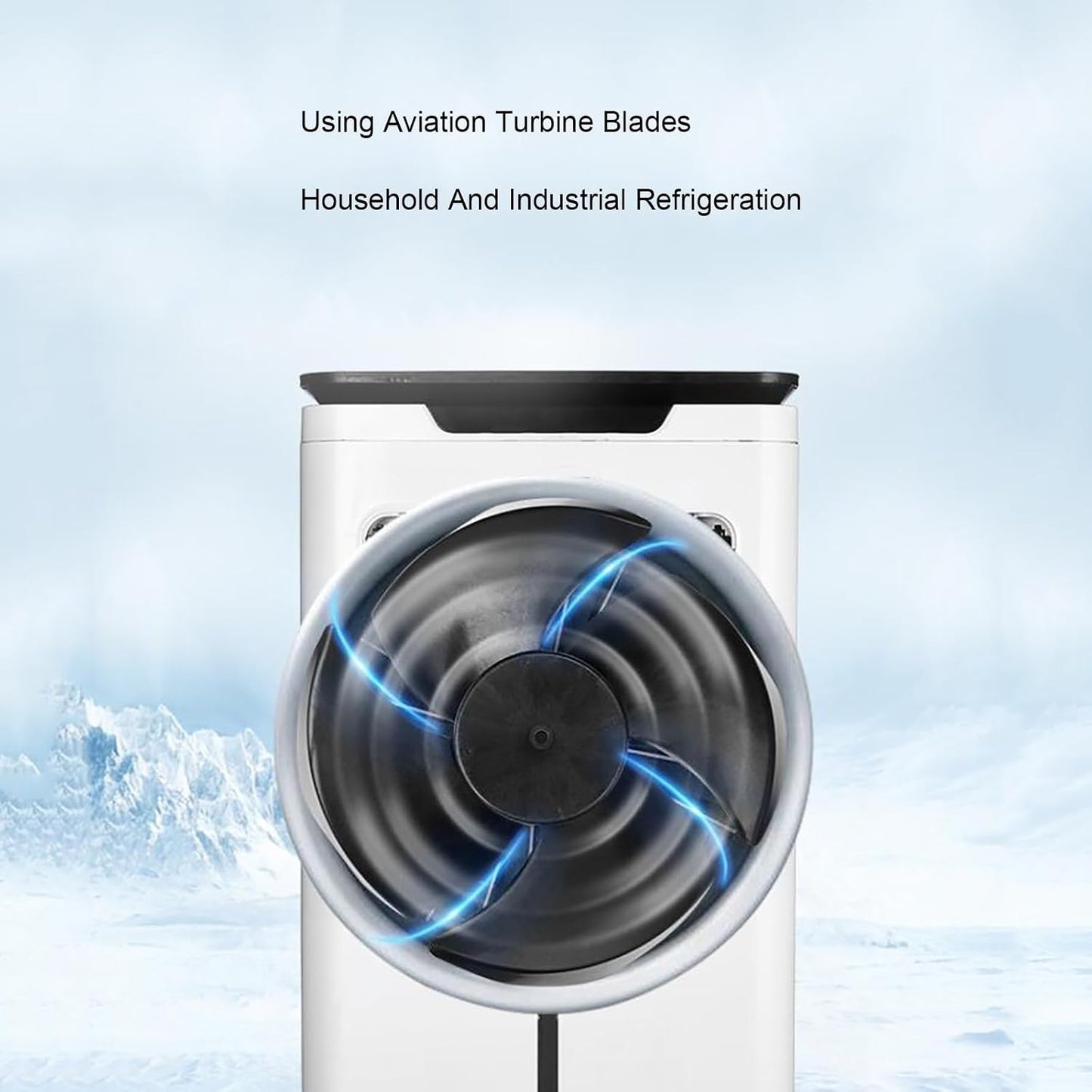 GENERIC Refroidisseur évaporatif Portable, Refroidisseur De Marais Sans Tuyau, Ventilateur De Conditionnement Sans Feuilles Avec Humidification Pour La Maison, Le Bureau