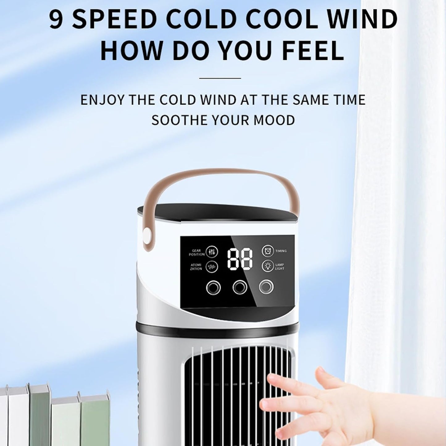 Générique Climatiseur Mobile - 4en1 Avec Déshumidificateur, Ventilateur Et Mode Nuit - Silencieux, Minuterie 24H, Télécommande, Kit Fenêtre - Classe Énergétique A Pour Chambre, Bureau, Camping