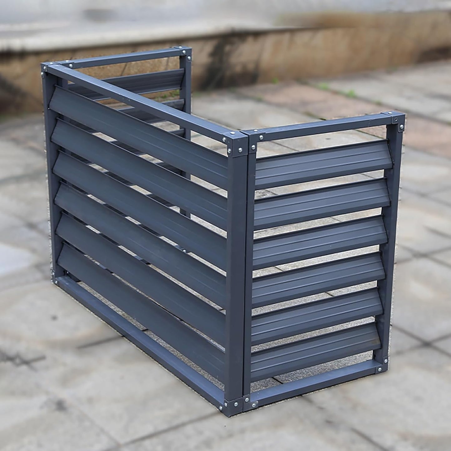 GENERIC Housse De Protection Pour Climatiseur Extérieur Toutes Saisons - Autonome - En Aluminium - Support De Fleurs