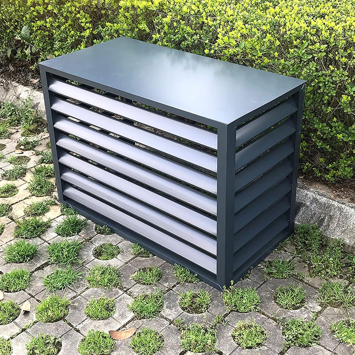 Housse De Climatiseur De Fenêtre Imperméable Et Résistante Avec Aluminium Pour L'extérieur Et La Poubelle, Protège L'unité De Condensation Des Débris