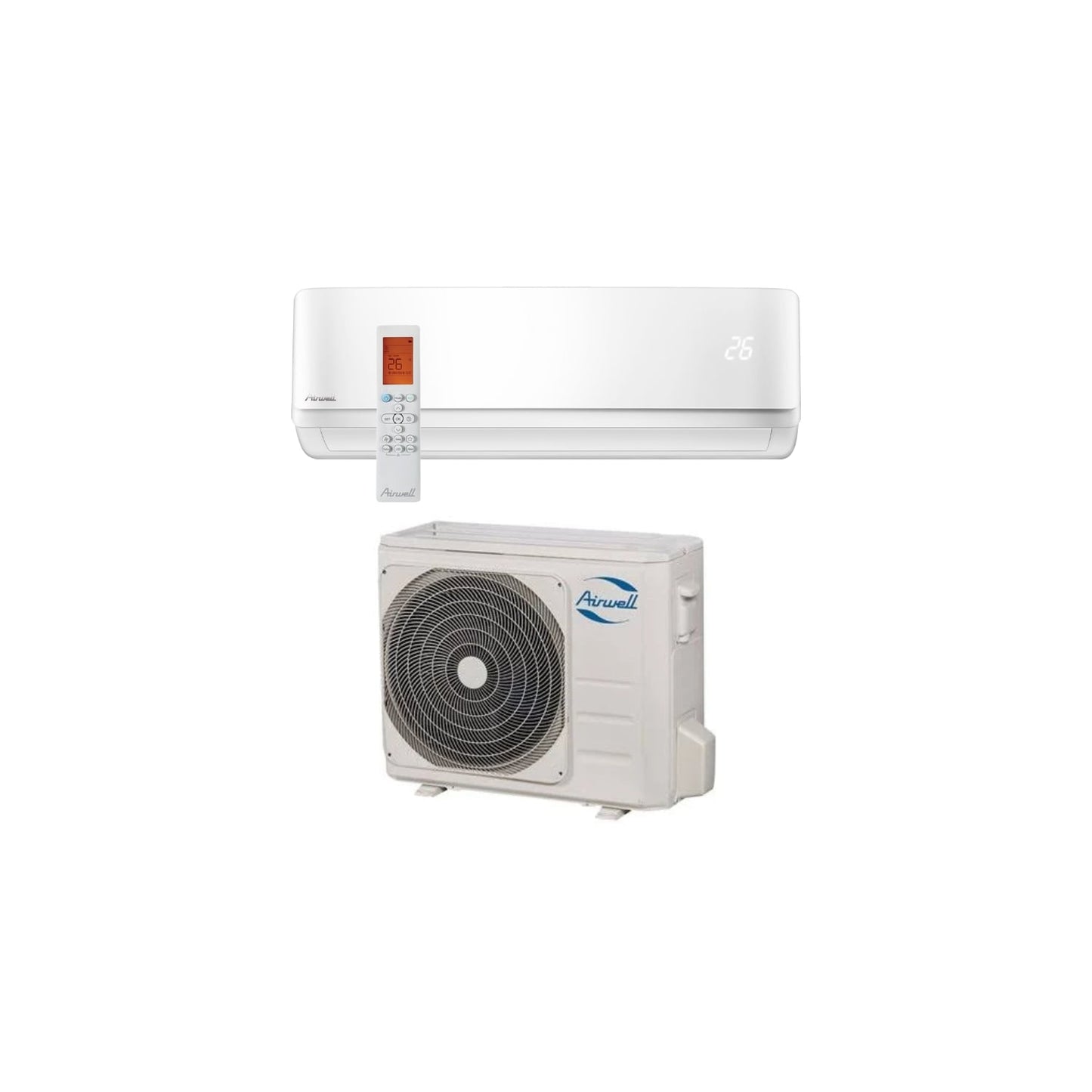  Climatisation Unité Extérieure Ydab Et Unité Intérieure Murale Hdmb Harmonia Blanc 7 Kw - Airwell
