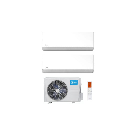  Ensemble Climatiseur Reversible Bi-split 3,5kw + 3,5kw Mural Connecté Breezeless E - Midea