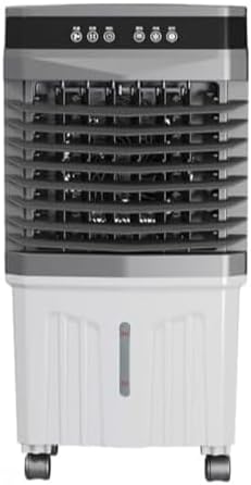 GENERIC Refroidisseur D'air évaporatif Portable, Ventilateur De Refroidissement De Marais Pour Garage, 3 Vitesses, 12H Minuterie, Pack De Glace, 120 Oscillation, Fonctionnement Silencieux Avec Réservoir D'eau