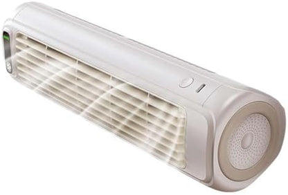  Ventilateur De Tour Sans Lame Rechargeable USB Avec Refroidissement Par évaporation, Refroidisseur D'air Personnel Portable Pour Le Support De Bureau Et De Mur, Opération Silencieuse De 3 Vitesses, Ba