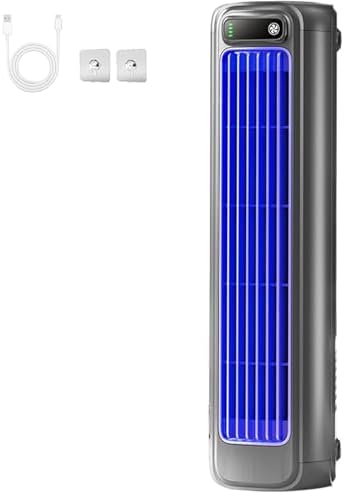  Ventilateur De Climatiseur Portable Rechargeable USB Ultra Silencieux, Unité De Refroidissement Murale De 3 Vitesses Pour Le Bureau De Chambre, Espace Compact économiseur De Climatisation Avec Une Lon