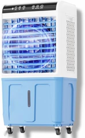 GENERIC Refroidisseur D'air évaporatif Portable, Réservoir De 40 L, Télécommande à 3 Vitesses, Oscillant à 120°, Unité AC Sans Fenêtre Pour La Maison Ou Le Bureau