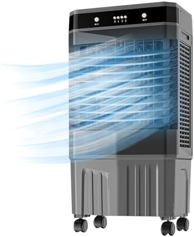 GENERIC Refroidisseur D'air évaporatif, Ventilateur De Refroidissement De Marais Portable 45L Avec Paquets De Glace, Refroidisseur De Brium Haute Performance Pour Le Refroidissement De Bureau à Domicile, Humi