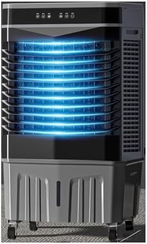 GENERIC Refroidisseur De Marais Portable, Ventilateur De Climatiseur évaporatif Avec 120 Oscillation, 3 Vitesses, Minuterie 12H, Packs De Glace Pour Le Garage De Patio Extérieur Intérieur, Refroidissement éne