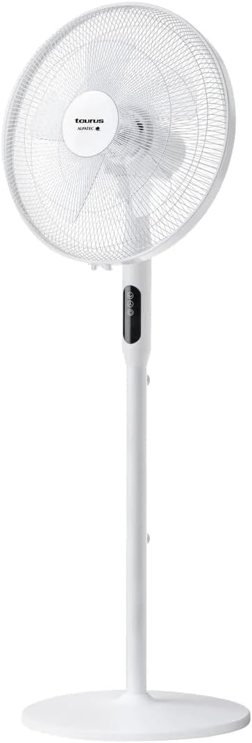  Taurus Boreal 16C Elegance - Ventilateur Sur Pied 40W, Hauteur Jusqu'à 130cm, 5 Lames, Diamètre 40cm, 3 Vitesses, Système D'oscillation Et D'inclinaison, Poignée De Transport, Base Ronde, Silencieux