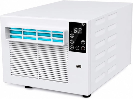  Déshumidificateur De Climatiseur Portable, 1876BTU Mini AC Unit, 280W Énergie Efficacité Refroidissement Pour Chambre à Coucher, Dortoir, Cuisine, Pas D'unité Extérieure Nécessaire, Murmures Fonctionn