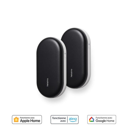  Netatmo Pack 2 Commandes Intelligentes De Climatiseur, Climatisation Connectée, Canicule, Compatible Avec Tous Les Clims Et Pompes à Chaleur, Economie D'énergie, Alexa, Google, Siri, NBU-2-NAC-EU