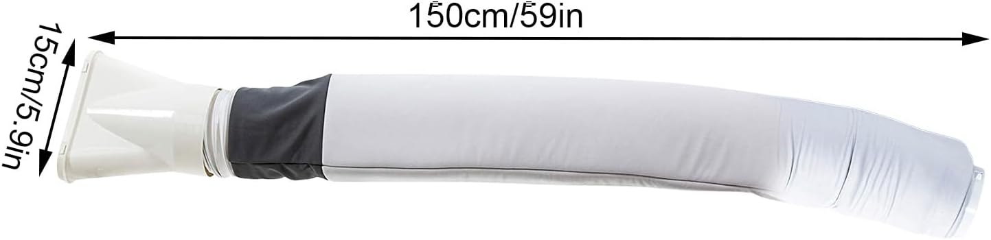 Couvercle De Tuyau De Climatisation Portable, Protection Pour Tuyau Climatiseur, Isolation T-uyau Climatiseur Manchon, T-uyau D'échappement De 5,9 "de Diamètre