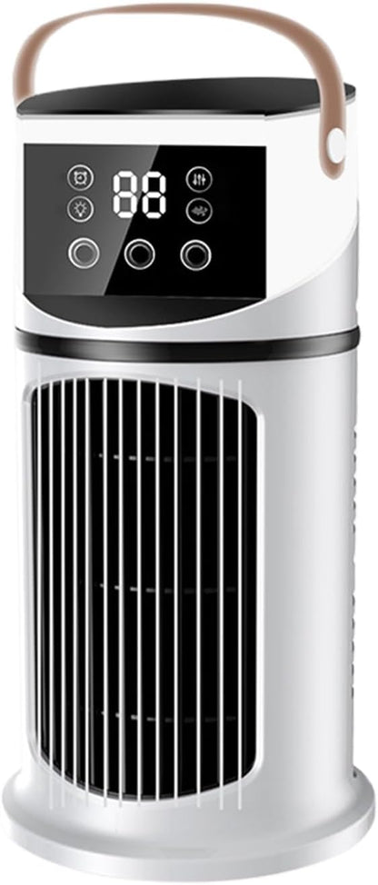  Climatiseur De Bureau | Climatiseur Portable Pour Pièce | Appareil De Brumisation Purifiante 9 Vitesses Réglable Avec Éclairage Pour Dortoir, Salon Et Chambre à Coucher