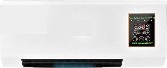  Mini Climatiseur Mural Divisé, Fonction De Refroidissement Et De Chauffage, Ultra-silencieux, Conception Compacte Avec Télécommande, Idéal Pour Le Bureau Et La Maison, Contrôle De Température Efficace