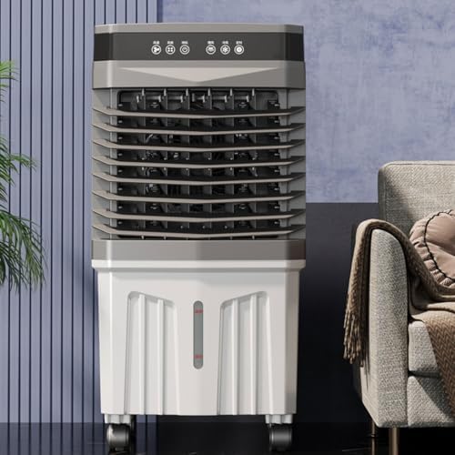 GENERIC Refroidisseur D'air Portable Avec 1800 CFM, 120 Oscillation, 3 Vitesses Et Télécommande, Unité De Refroidissement Par évaporation Silencieuse Pour Garage De Bureau à Domicile, Sans Tuyau D'énergie Néc