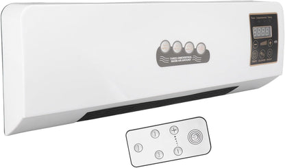 Chauffage De Climatiseur, Refroidisseur D'air Mural, 2000W Portable Petit Climatiseur Rideau D'air Intérieur Avec 8 Heures De Chronométrage Pour Salle De Bain Chambre à Coucher