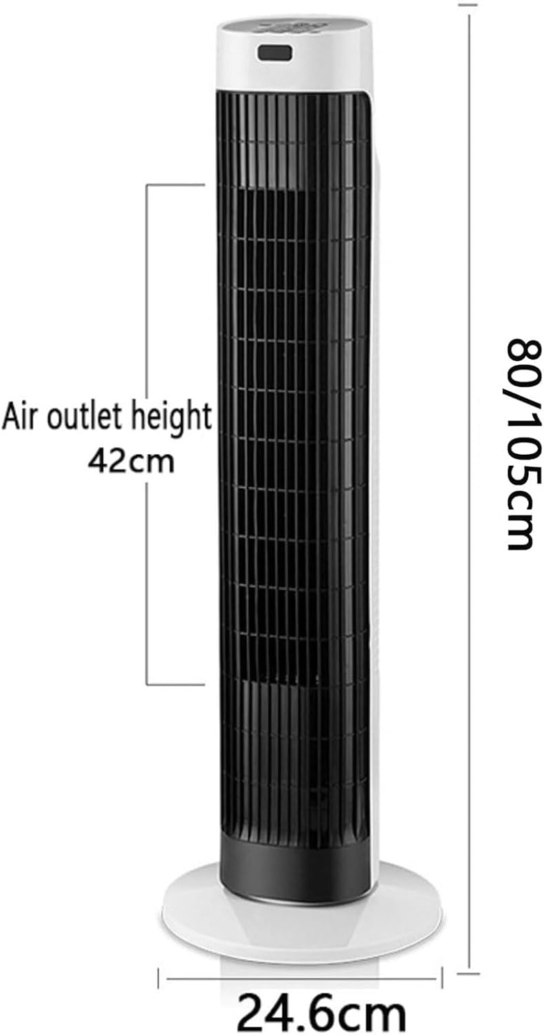  Ventilateur De Tour Sans Lame, Refroidisseur D'air Oscillant à 3 Vitesses Avec Télécommande, Faible Bruit évaporatif Portable AC Pour Chambre à Coucher, Bureau, Solution De Refroidissement Silencieuse