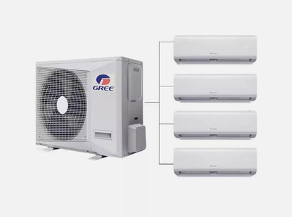GENERIC Onduleur Solaire 36000BTU Multi 9K + 12K + 18K Zones Split Climatiseur Et Chauffage