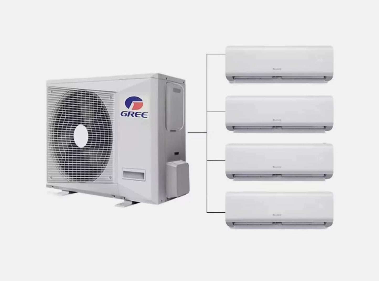 GENERIC 36000BTU Ductless Multi 9K + 12K + 18K Zones Mini Split Climatiseur Et Chauffage