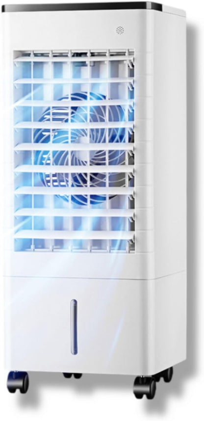 GENERIC Refroidisseur D'air évaporatif Réfrigérant à Air Portable Avec Réservoir 9LWater Et 4 Boîte à Glace 90°Vent De Refroidissement Par Oscillation Avec 3 Vitesses Portable AC Pour Chambre à Coucher Home B