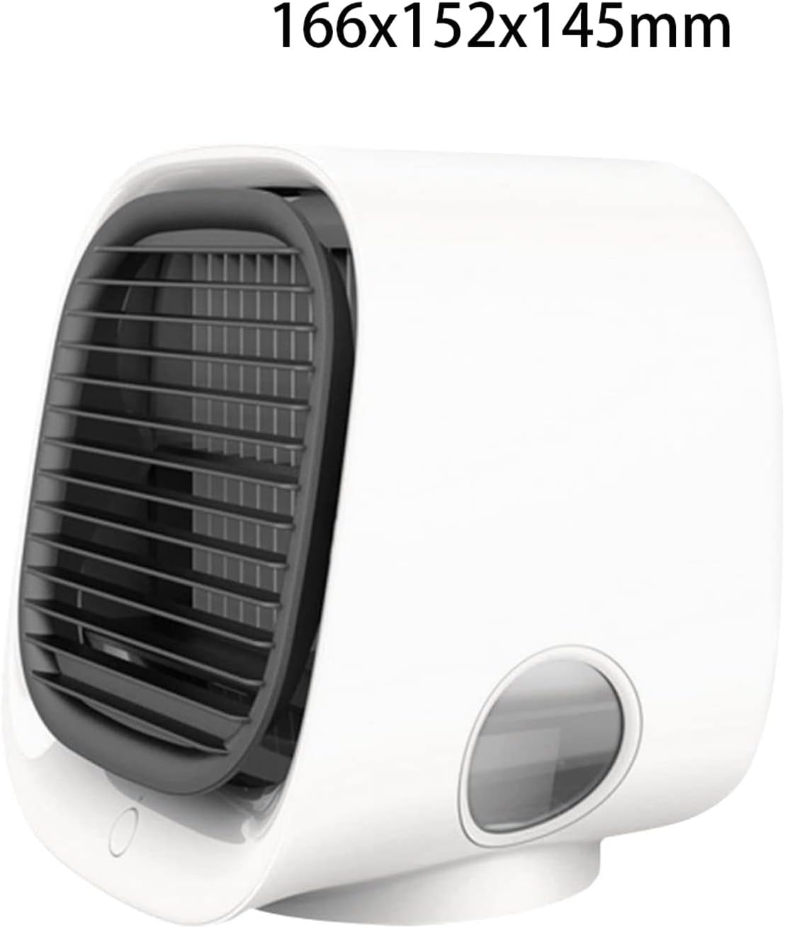  DieffematicKTY Climatiseur Mobile Air Cooler Fan Mini Desktop Air Conditioner With Night Light Mini Water Cooling Fan Humidifier (Color : White)