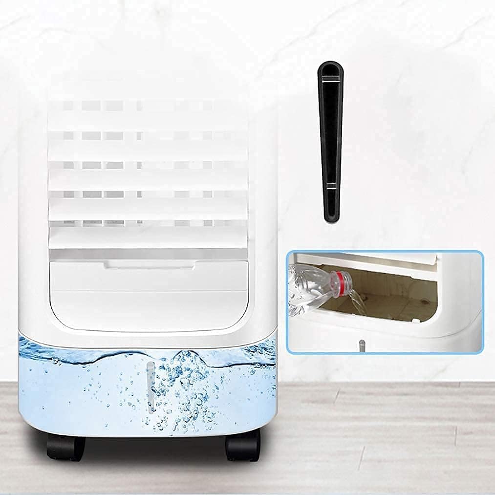  Refroidisseur D'air évaporatif Portable, Ventilateur Tour Compact, Climatiseur Mobile, Rafraîchisseur D'air Silencieux Avec 3 Modes De Ventilation, Faible Consommation D'énergie Pour Les Climats Chaud