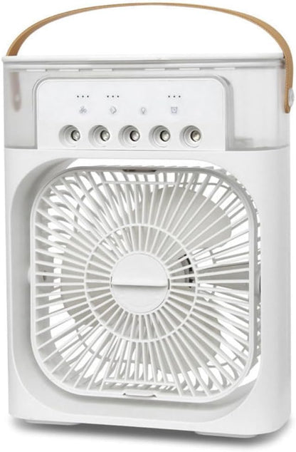  3 In 1 Air Cooler, Climatisation Mobile Ventilateur Portable, Climatiseur Portable, Climatiseur Mobile Silencieux, Mini Ventilateur Humidificateur, Mini Rafraîchisseurs D'air Par évaporation (Noir)