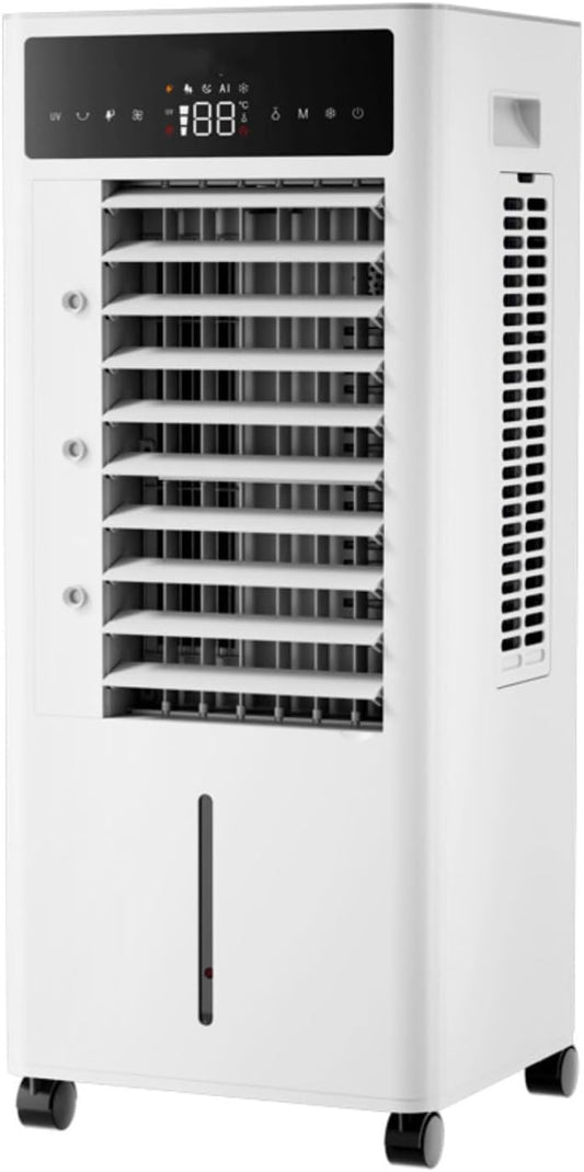 GENERIC Refroidisseur D'air évaporatif Portable, 10L à Distance De Réservoir, 60 Ventilateur Silencieux Oscillant Pour Le Bureau De Chambre à Coucher En Mode D'économie D'énergie