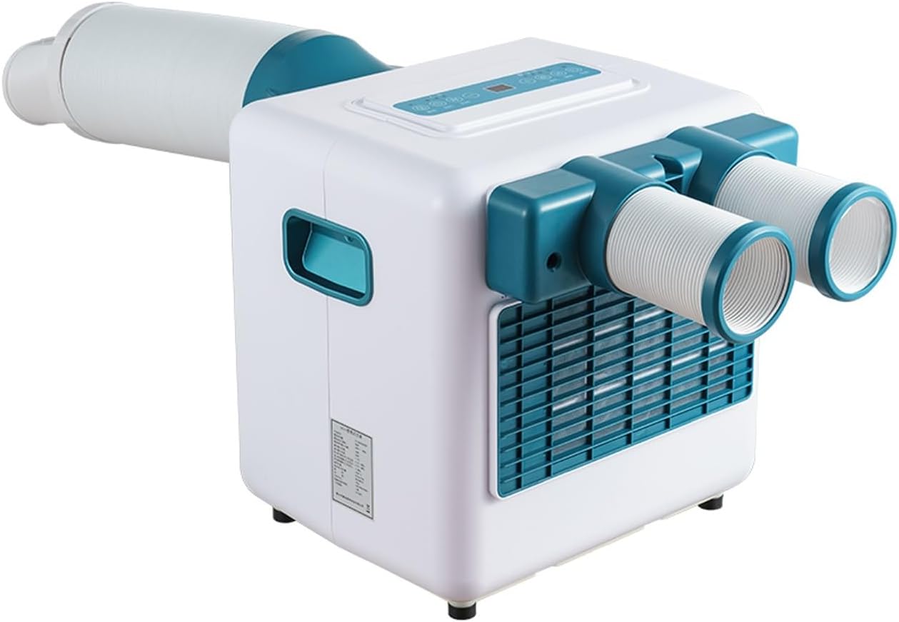 GENERIC Climatiseur De Camping Portable, Petit Refroidisseur D'air Avec Télécommande Et Minuterie, Compresseur De Réfrigération Pour Chambre, Bureau, Extérieur, 220 V
