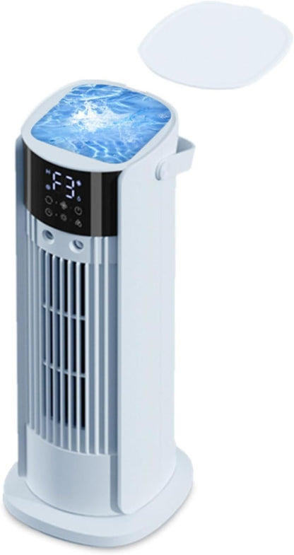 GENERIC Refroidisseur D'air Portable De Climatisation De Refroidisseur D'air évaporatif Avec 180°Auto Oscillation 3 Vitesses à Distance 10H Minuteur 3-en-1 Ventilateur De Refroidissement D'air Avec Télécomman