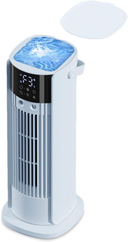 GENERIC Refroidisseur D'air Portable De Climatisation De Refroidisseur D'air évaporatif Avec 180°Auto Oscillation 3 Vitesses à Distance 10H Minuteur 3-en-1 Ventilateur De Refroidissement D'air Avec Télécomman