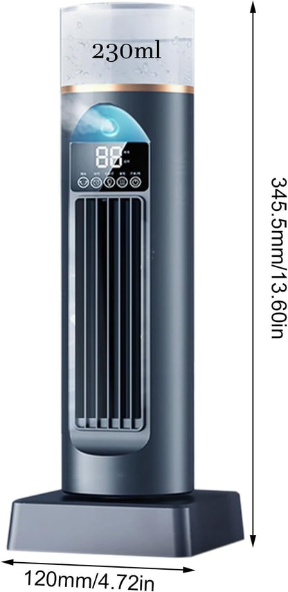 GENERIC Tower Climatiseur AC – Ventilateur De Refroidissement D'air Tour Pour Chambre à Coucher, Refroidisseur Oscillant Silencieux, 6 Vitesses, Avec Télécommande Et Réservoir D'eau, Minuterie De 6 H Pour La
