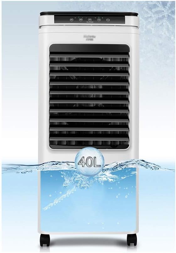 GENERIC Refroidisseur D'air Portable, Réservoir D'eau 40L, Affichage LED, Télécommande, 3 Vitesses De Ventilateur, Minuterie 24h, Courant Alternatif D'évaporation Efficace énergétique Pour Le Bureau à Domicil
