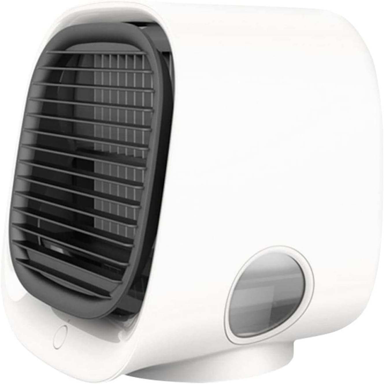  DieffematicKTY Climatiseur Mobile Air Cooler Fan Mini Desktop Air Conditioner With Night Light Mini Water Cooling Fan Humidifier (Color : White)
