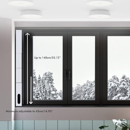  Kit De Fenêtre De Climatiseur Portable, 4 Panneaux Réglables, Joint De Fenêtre Coulissante, Kit De Ventilation AC Pour Unité AC Portable Avec Panneaux En PVC, (4 Pièces (10-43-140 Cm-130 Et