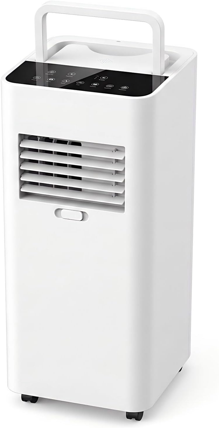 GENERIC Climatiseur Portable De 7000 BTU Pour Grande Pièce Jusqu'à 300 M², Unité De Climatisation Intelligente Avec Télécommande, Déshumidificateur à Refroidissement Rapide, Mode Veille Silencieuse, Kit De