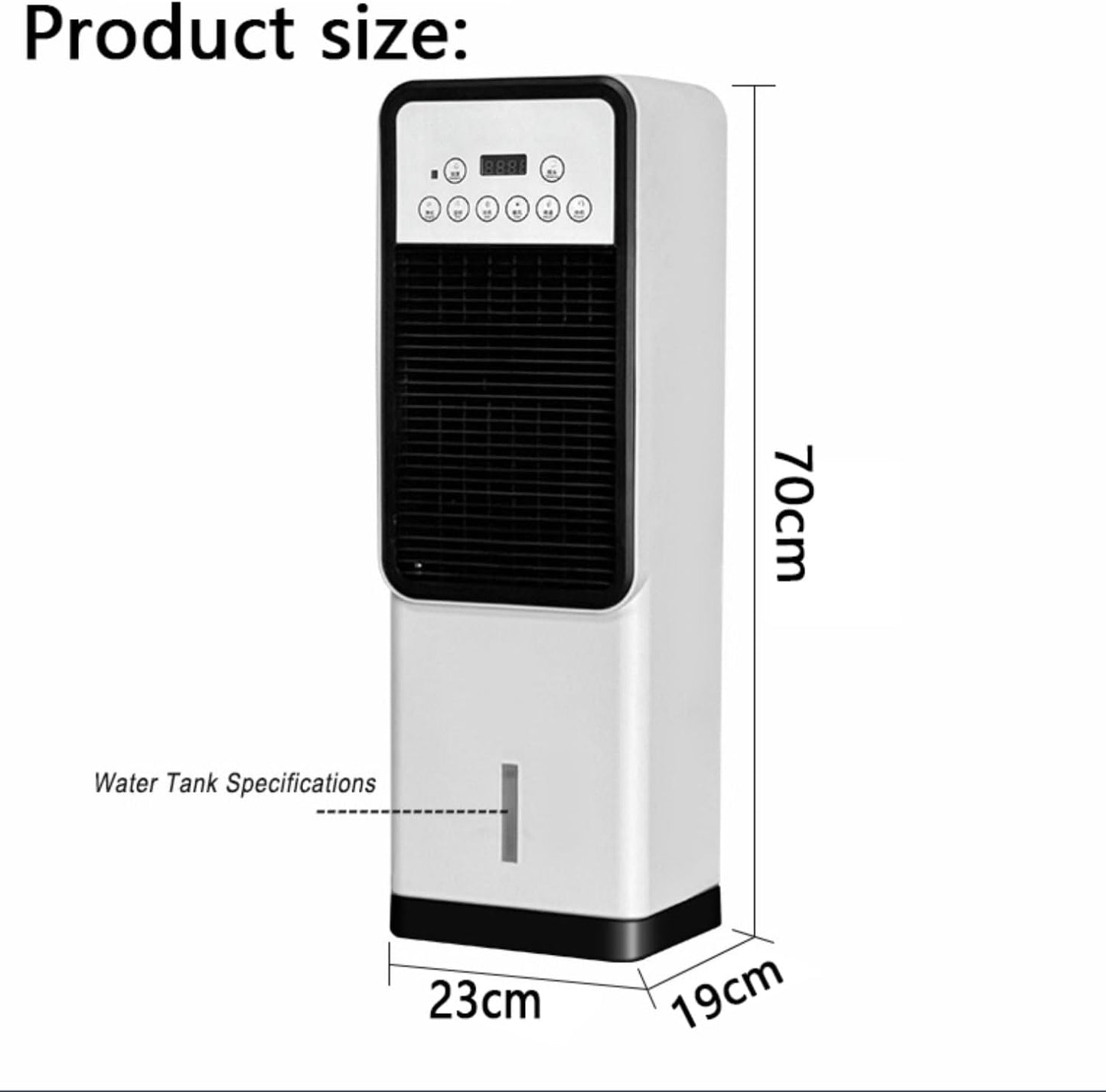 GENERIC Climatiseur Portable 3 En 1 Avec Ventilateur Et Rafraîchisseur D'air Par évaporation, Réservoir De 3 L, 4 Modes Et 3 Vitesses, Minuterie 12 H. Climatiseur Portable Sur Pied Pour Chambre à Coucher.
