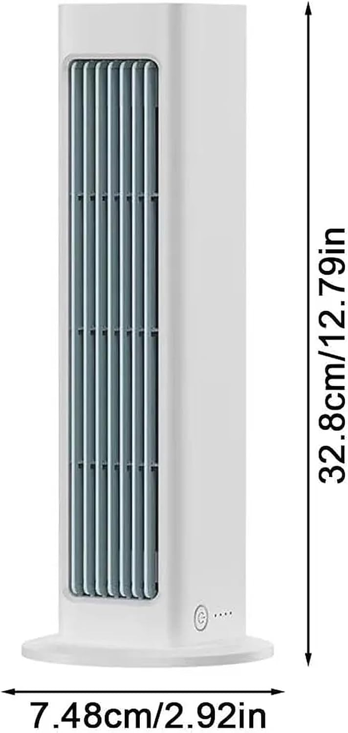 GENERIC Ventilateur De Refroidisseur D'air Portable à 3 Vitesses, Unité De Refroidissement De Bureau Rechargeable Avec 10s Refroidisseur Instantané, Option De Montage Mural Sans Fil Pour La Chambre De Bureau