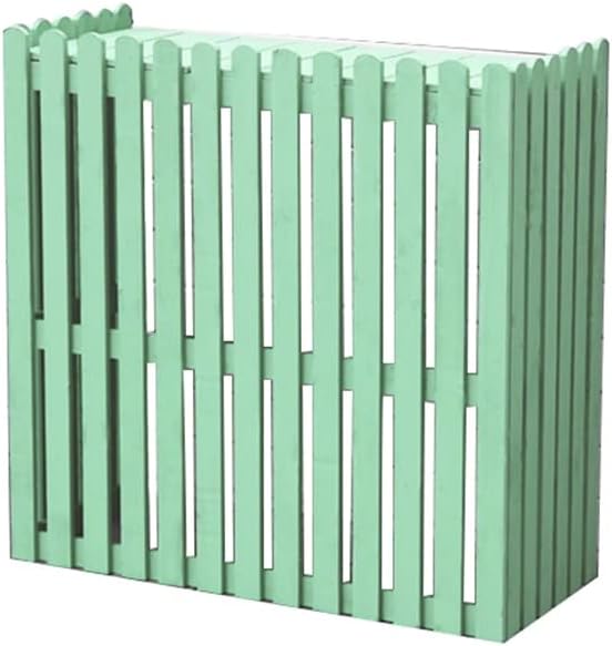 GENERIC Housse En Bois Pour Climatiseur Extérieur - Vert - 85 X 35 X 84 Cm - Solution D'intimité élégante Pour équipement De Climatisation Extérieur
