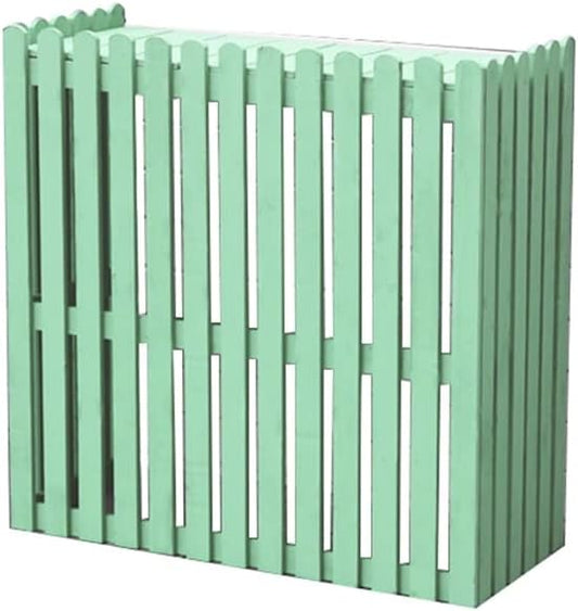 GENERIC Housse En Bois Pour Climatiseur Extérieur - Vert - 85 X 35 X 84 Cm - Solution D'intimité élégante Pour équipement De Climatisation Extérieur