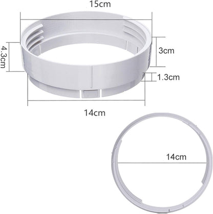  MagiDeal Kit De Fenêtre Portable Pour Climatiseur Avec Raccord Rond, Joint De Fenêtre De Climatiseur, Déflecteurs De Climatisation Mobiles Réglables Universel, Kit De Ventilation Télescopique