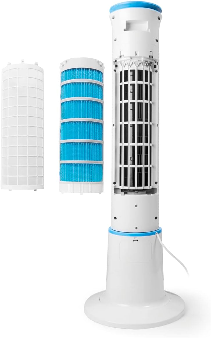  MACOM Enjoy & Relax 985 Breeze Tower Plus Refroidisseur D'évaporation, 5 Litres, Plastique
