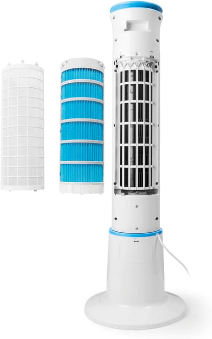  MACOM Enjoy & Relax 985 Breeze Tower Plus Refroidisseur D'évaporation, 5 Litres, Plastique