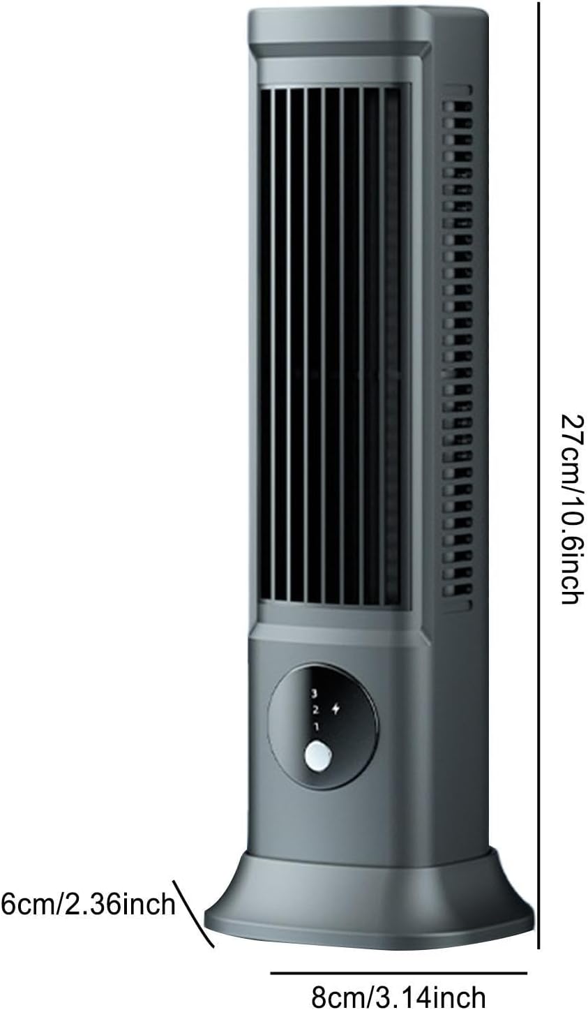 GENERIC Ventilateur De Climatiseur Portable Pour Voiture, Trois Vitesses Pour Petite Pièce AC, Refroidisseur D'air Rechargeable | Climatiseur Personnel, Climatiseur USB Avec Secouage Automatique De La Tête