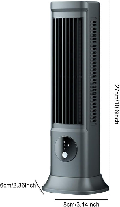 GENERIC Ventilateur De Climatiseur Portable Pour Voiture, Trois Vitesses Pour Petite Pièce AC, Refroidisseur D'air Rechargeable | Climatiseur Personnel, Climatiseur USB Avec Secouage Automatique De La Tête